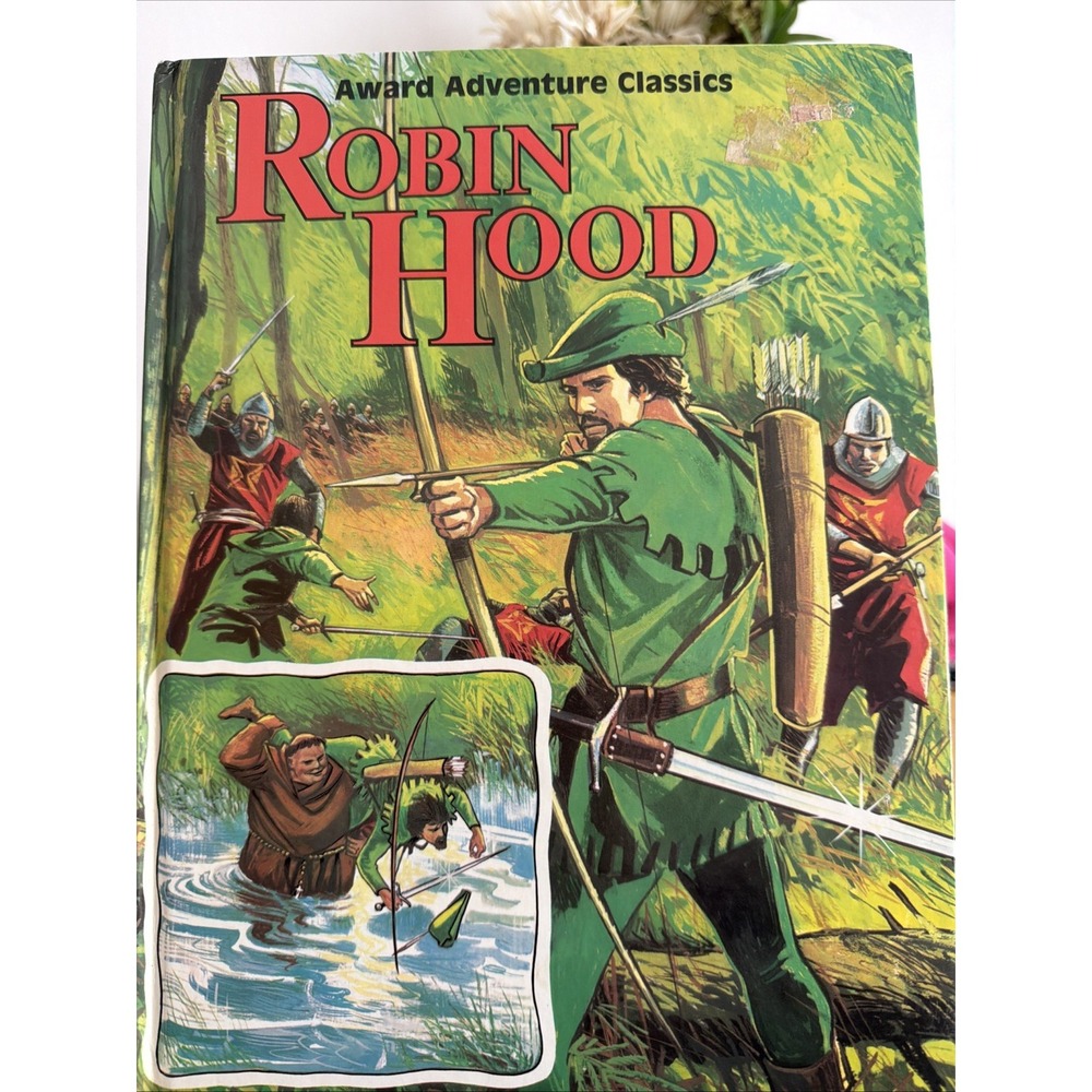 Vintage 1982 Robin Hood Award Adventure Classics Hardcover Illustrated Kids Book